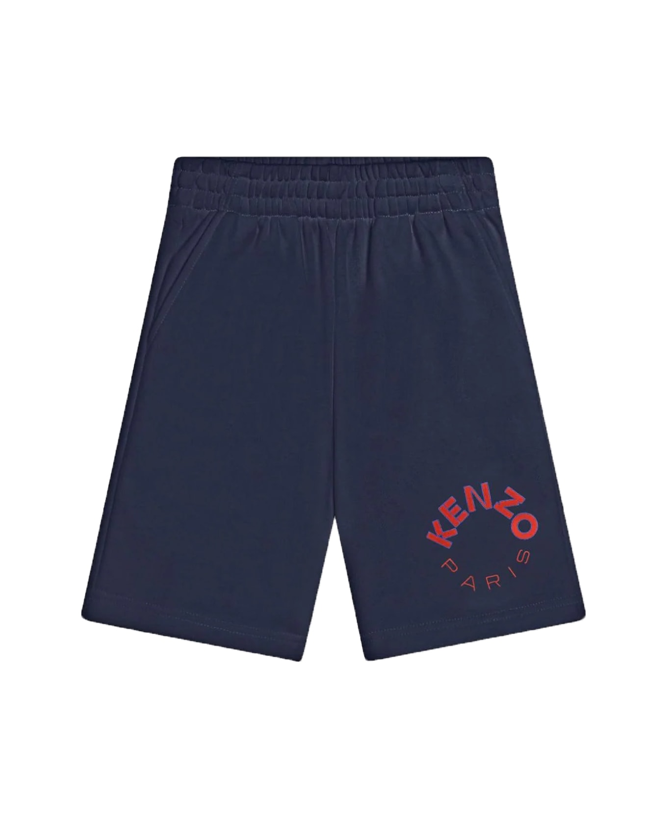Kenzo Cotton Bermuda Shorts - Blue