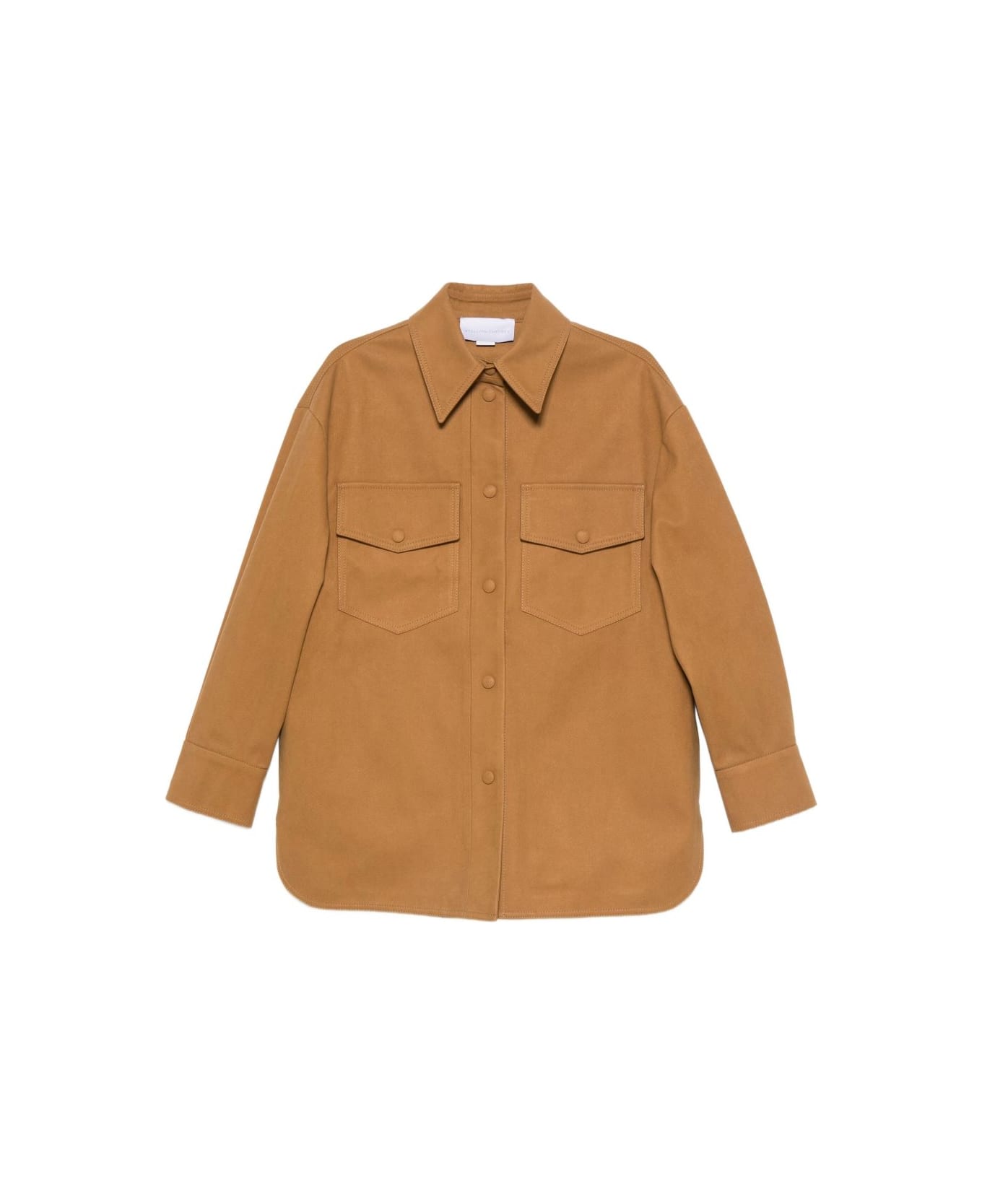 Stella McCartney Faux Suede Leather Overshirt - Beige