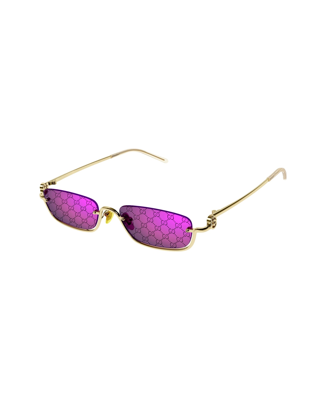 Gucci Eyewear Gg1278s 005 Gold Violet Sunglasses - Oro