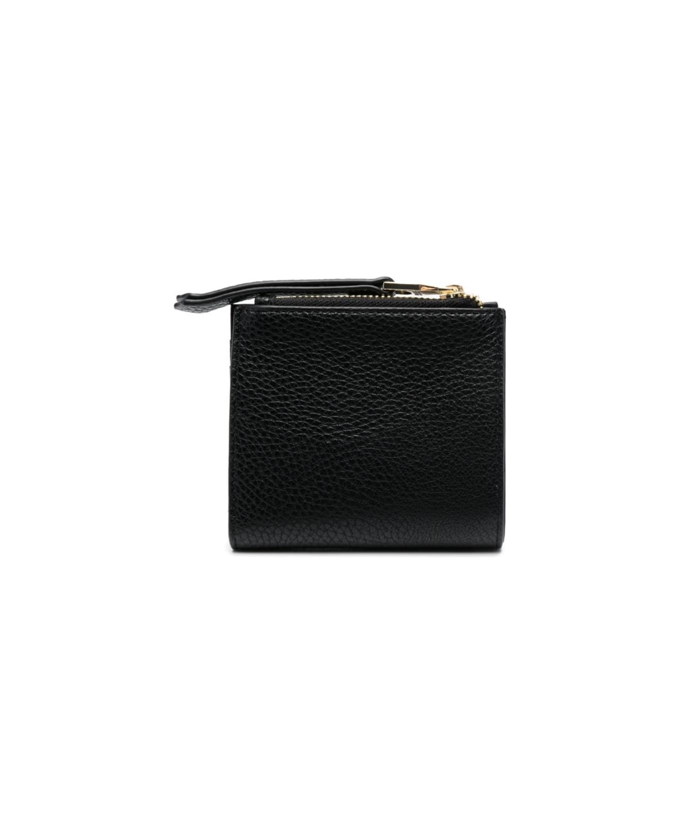 Versace Jeans Couture Baroque Buckle Wallet - BLACK