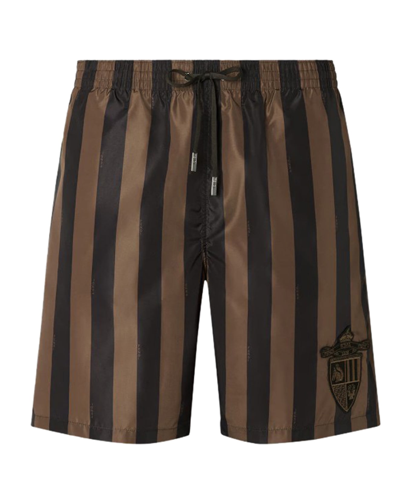 Fendi Pequin Nylon Swim Boxer - Brown