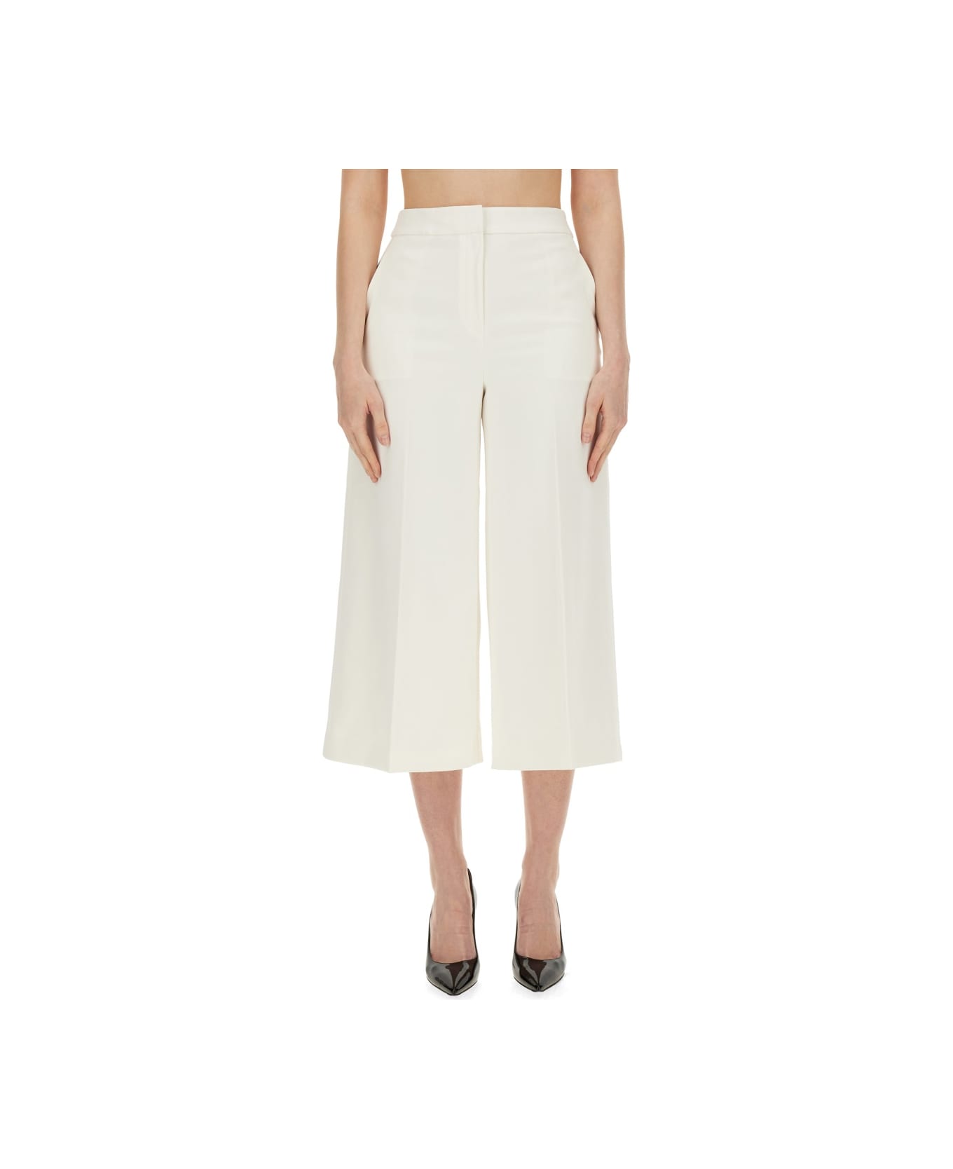 Theory Cropped Pants - WHITE