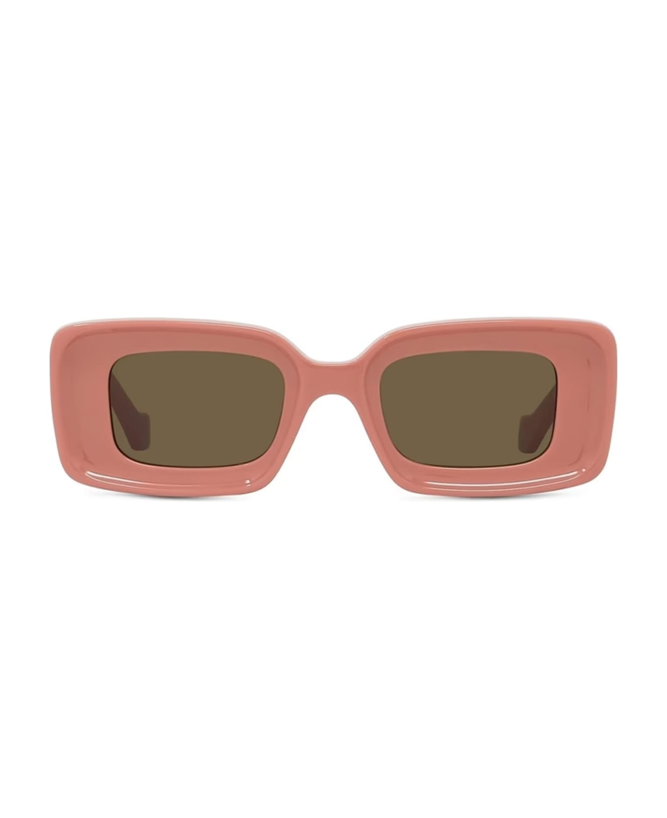 Loewe Rectangular - Shiny Pink Sunglasses - pink サングラス