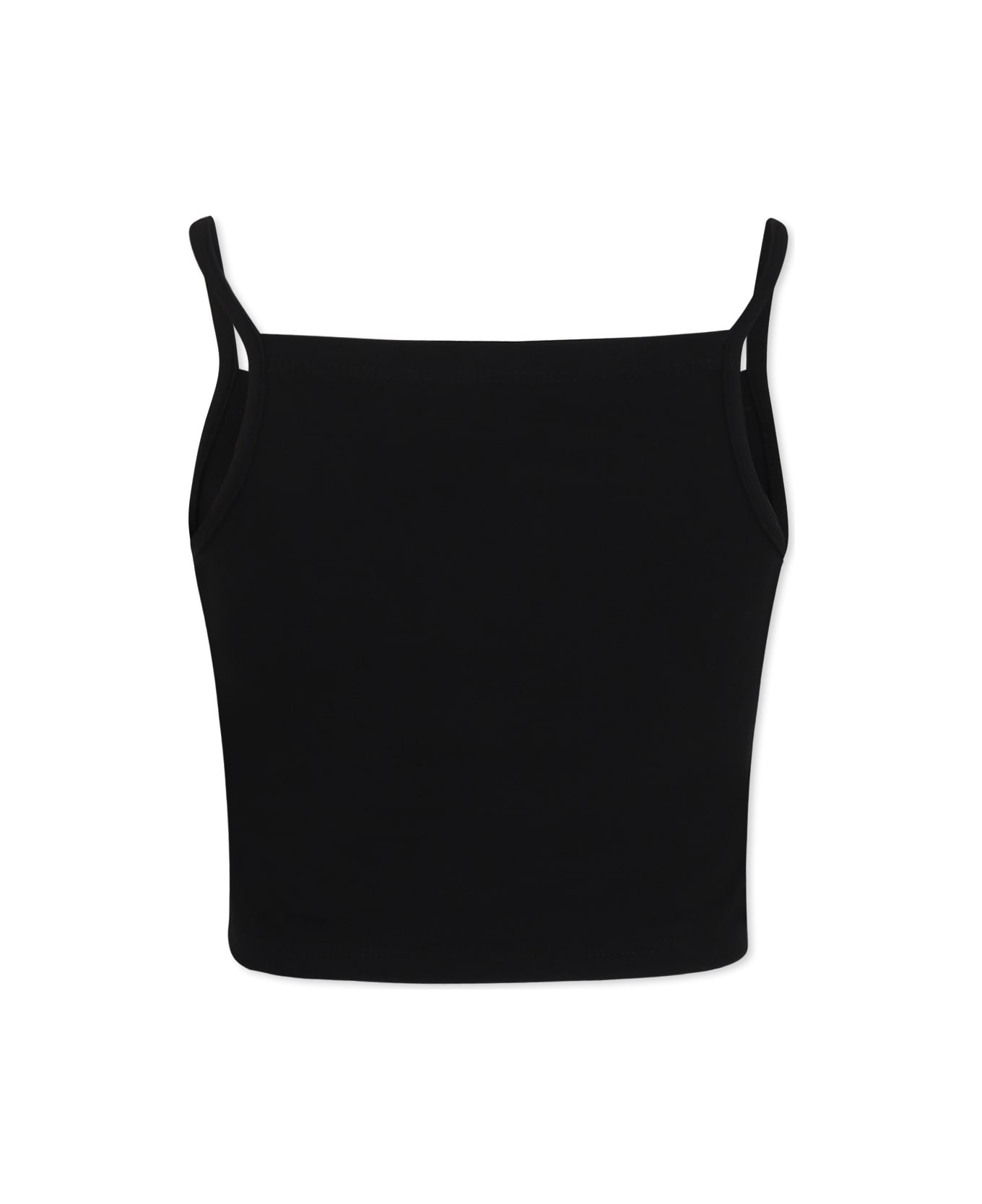 Diesel Black Top For Girl With Logo - Black