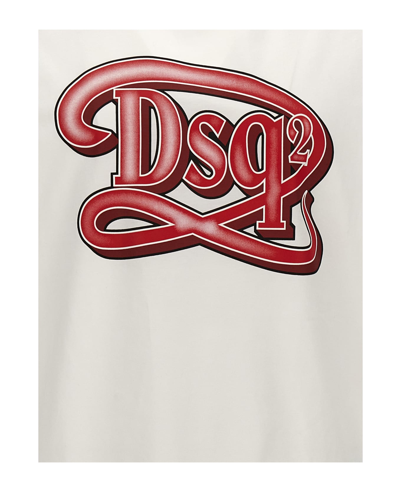 Dsquared2 Logo Print T-shirt - WHITE シャツ