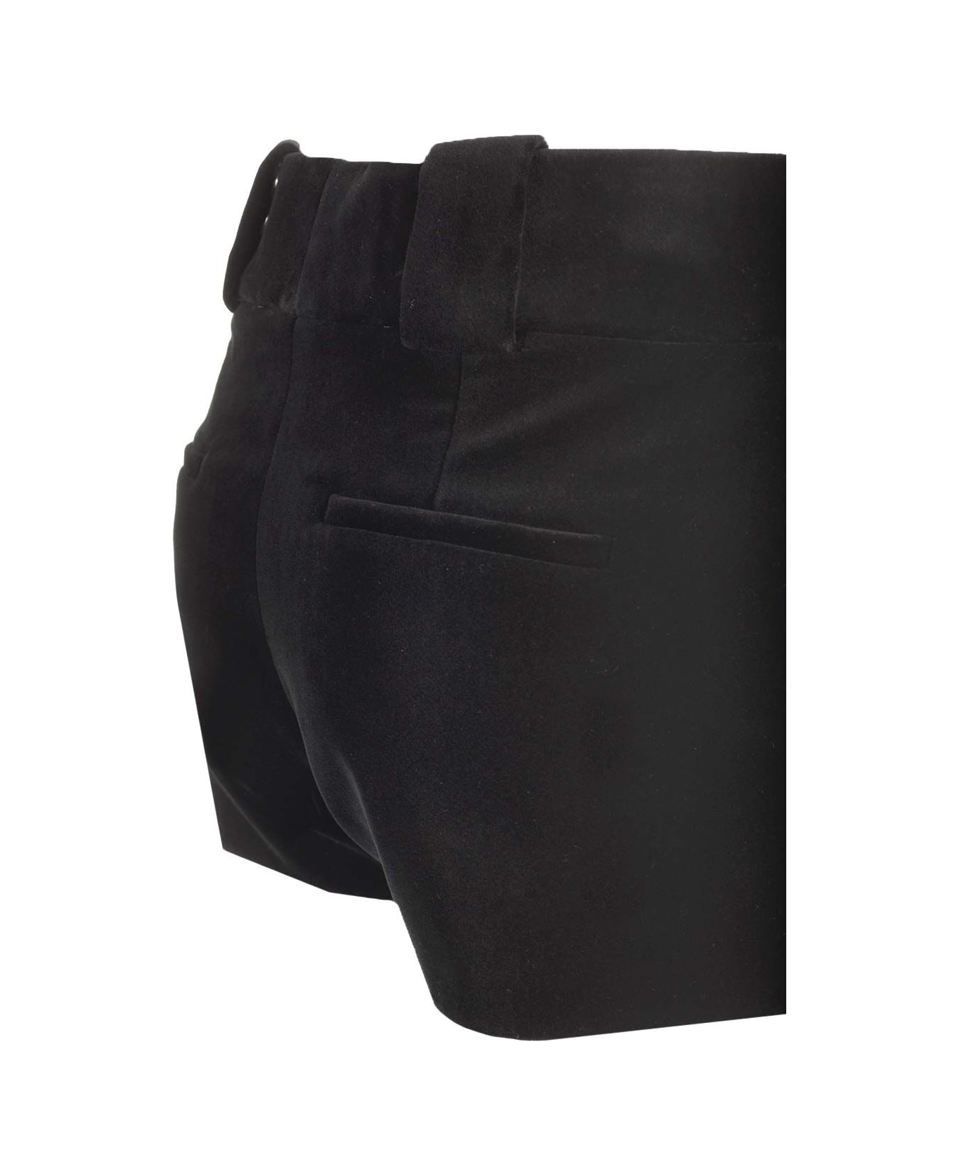 Chloé Tailored Velvet Mini Shorts - Black