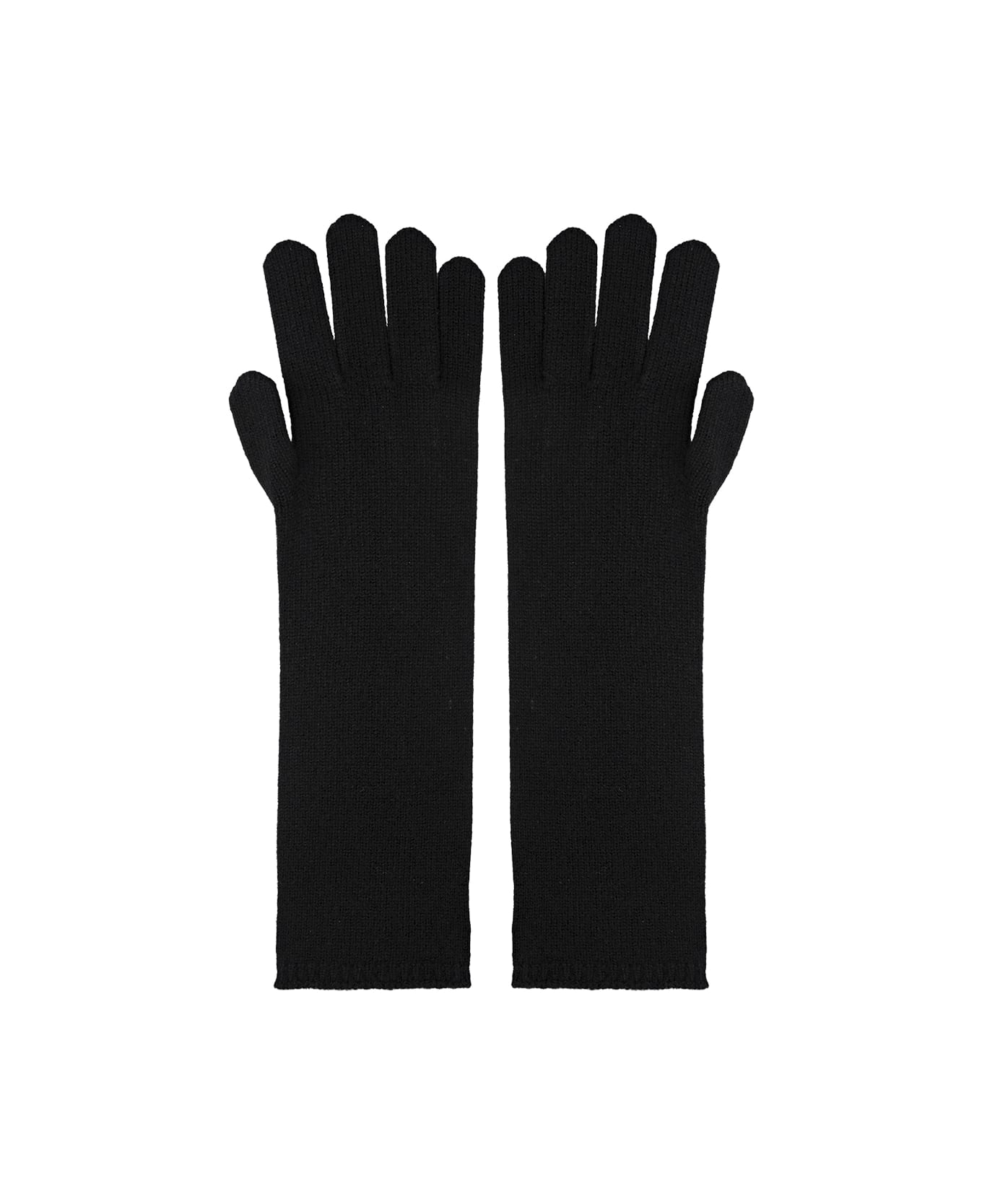 Max Mara Black Alaggio Gloves - Nero