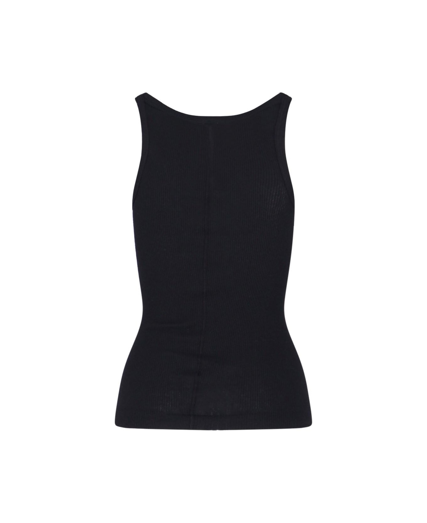 RE/DONE Ribbed Top - BLACK