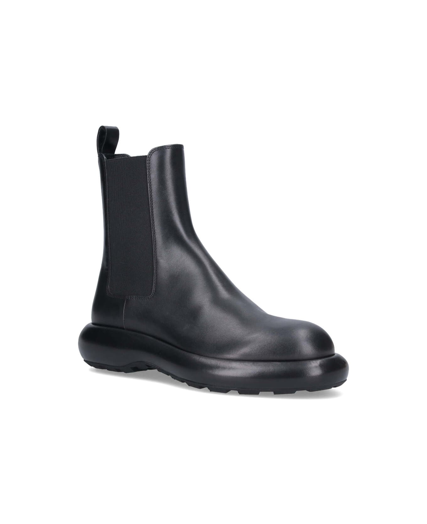Jil Sander Chelsea Ankle Boots - Black   ブーツ
