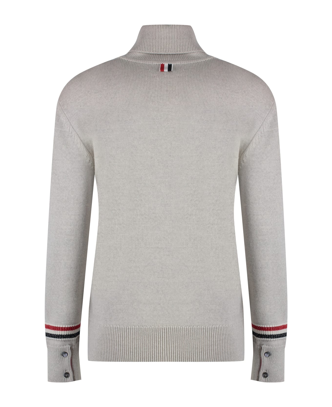 Thom Browne Wool Turtleneck Sweater - grey