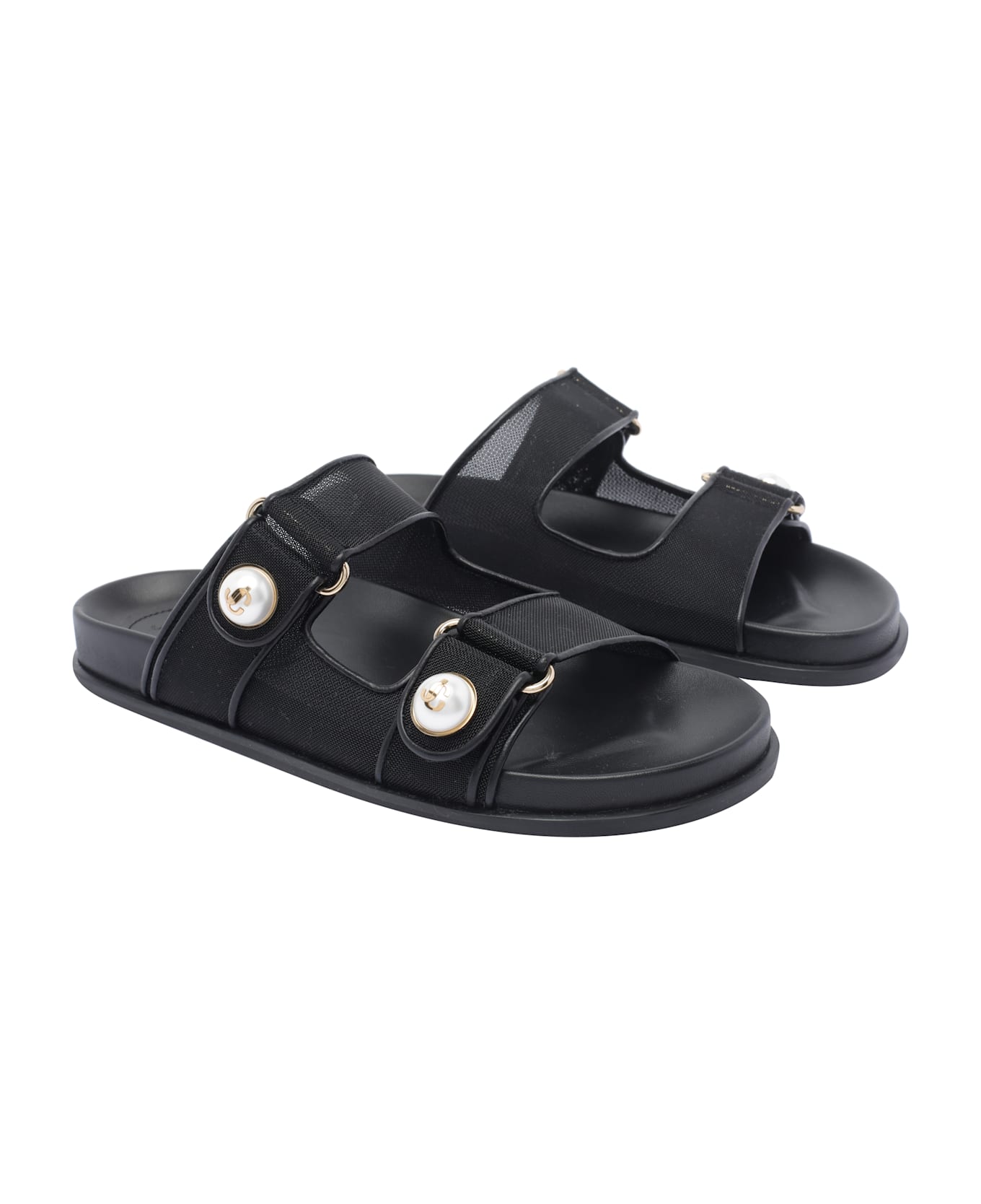 Jimmy Choo Fayence Sandals - Black