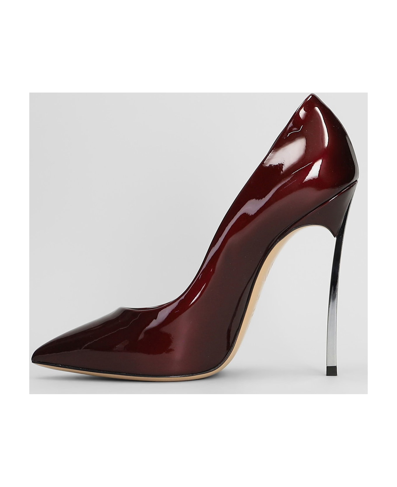 Casadei Blade Pumps In Bordeaux Patent Leather - bordeaux