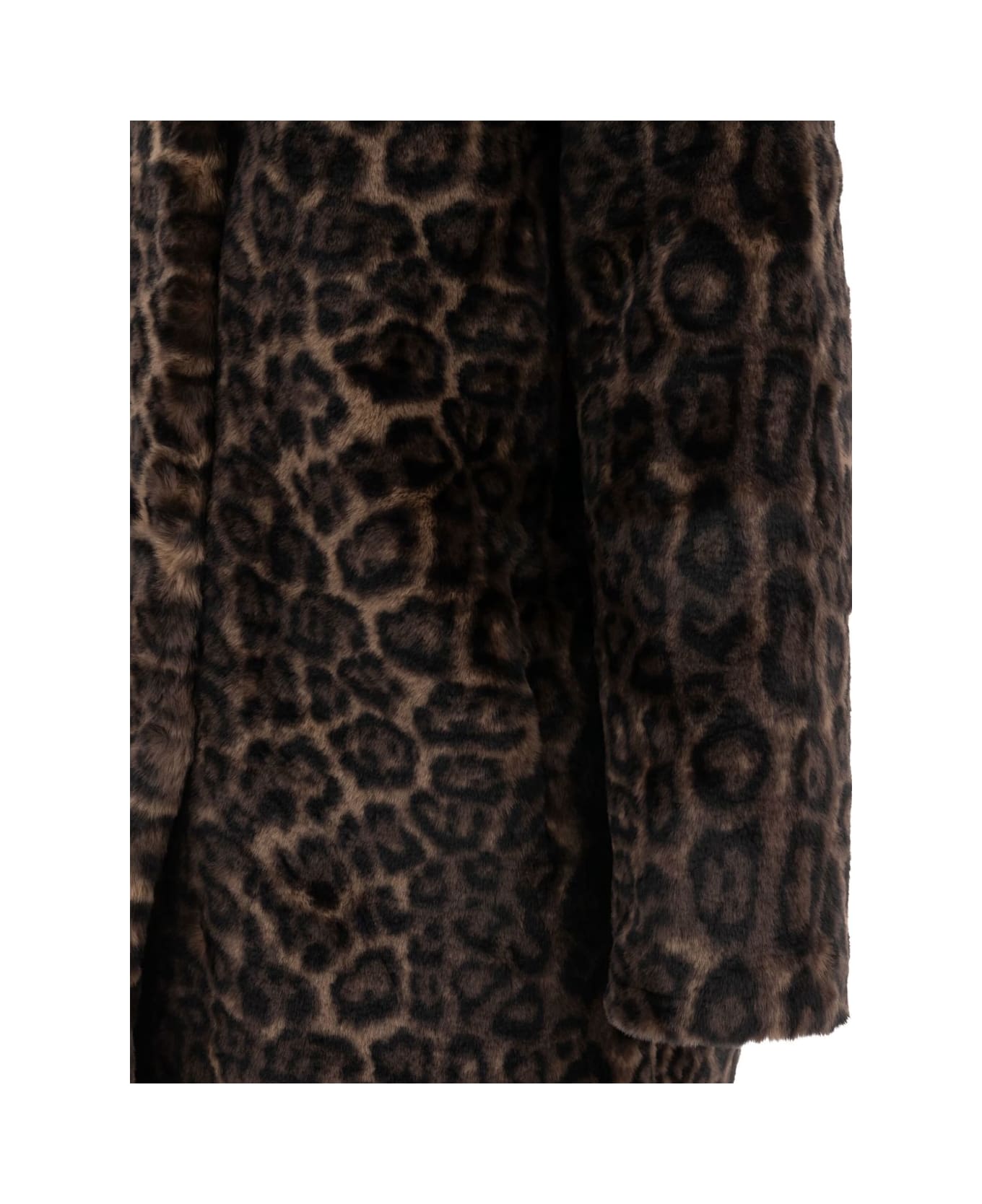 Apparis Blair Leopard Coat - Brown