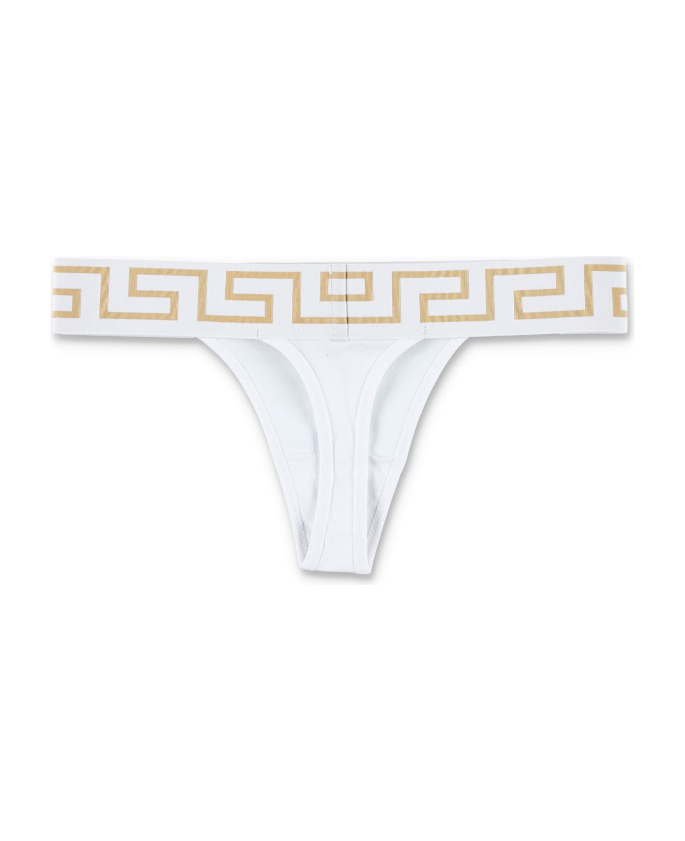 Versace Greca Border Thong - WHITE ショーツ