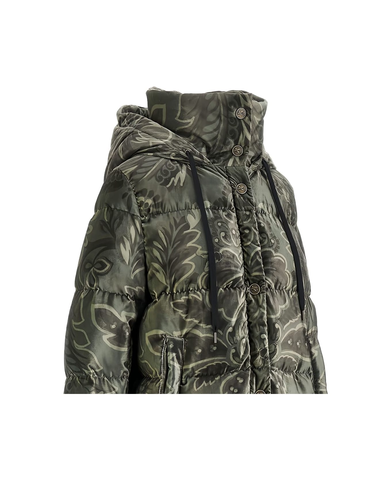 Etro Patterned Hooded Jacket - Green