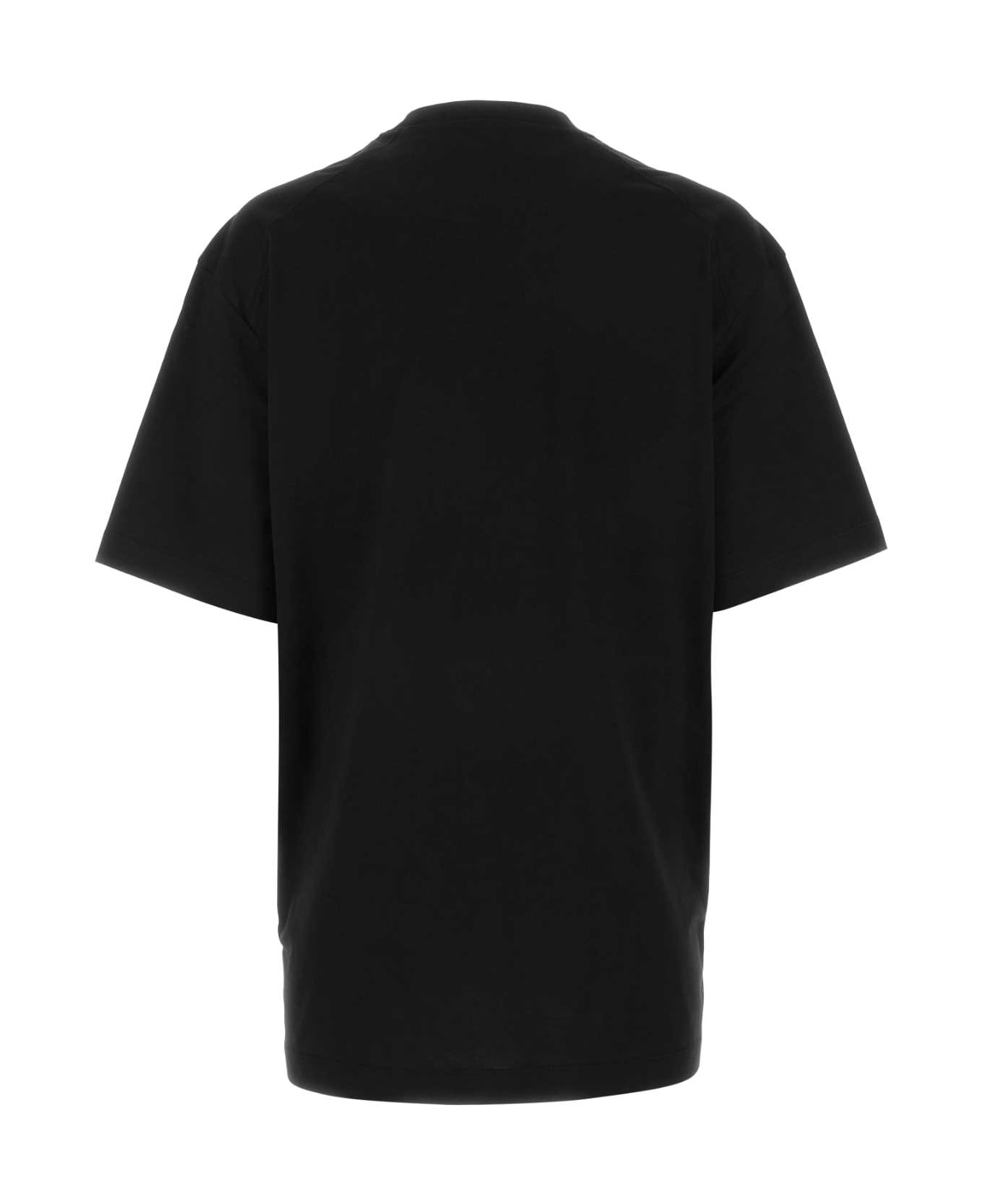Y-3 Black Cotton Oversize T-shirt - BLACK Tシャツ