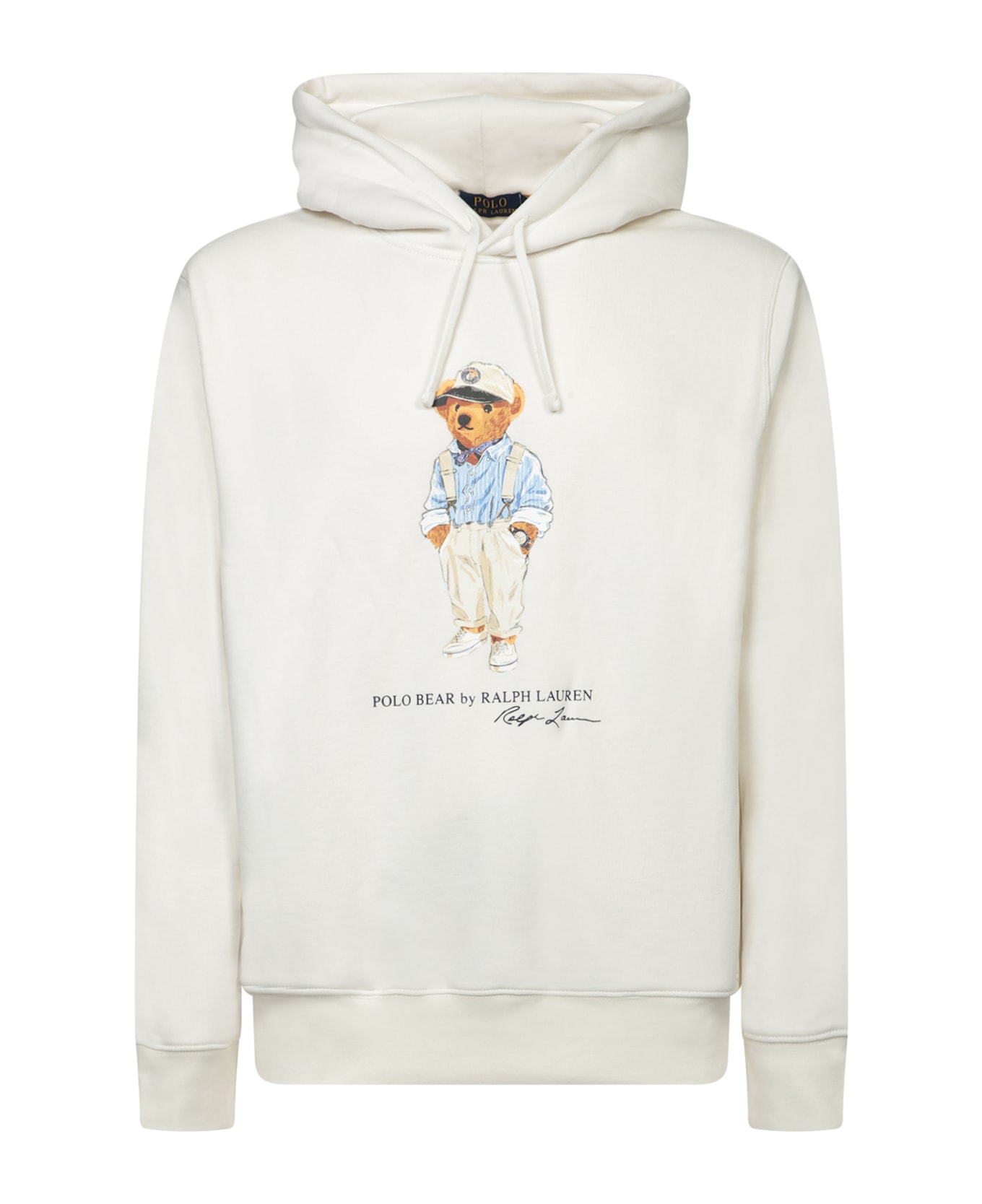 Polo Ralph Lauren White Polo Bear Hoodie - White