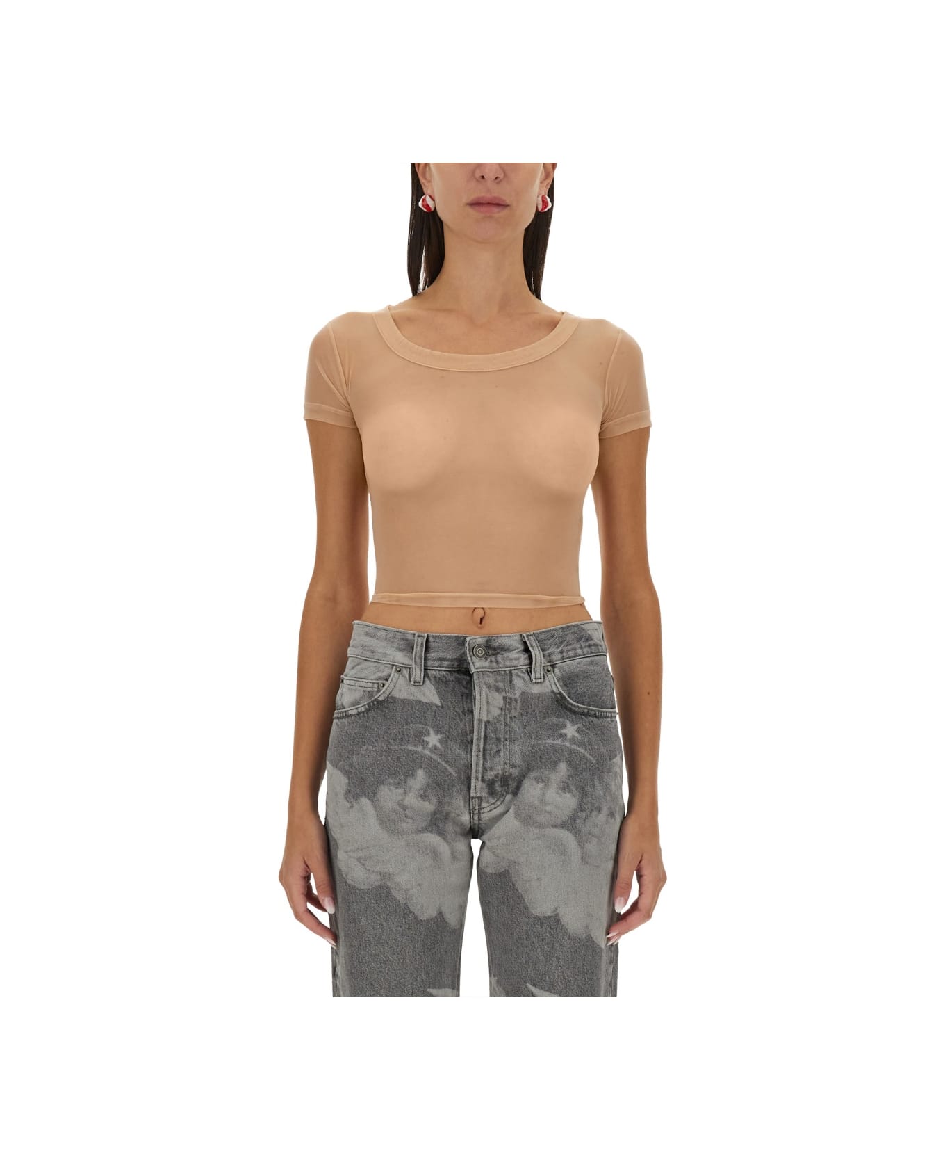 Fiorucci Tulle Tops. - NUDE