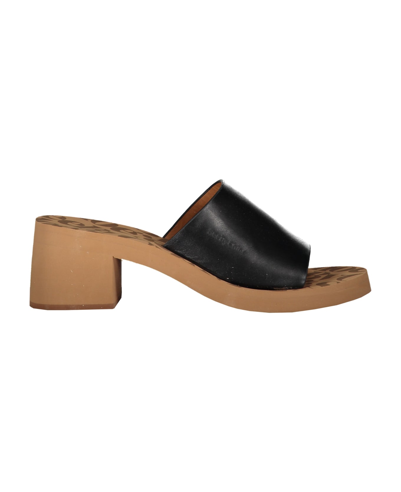 See by Chloé Leather Mules - black