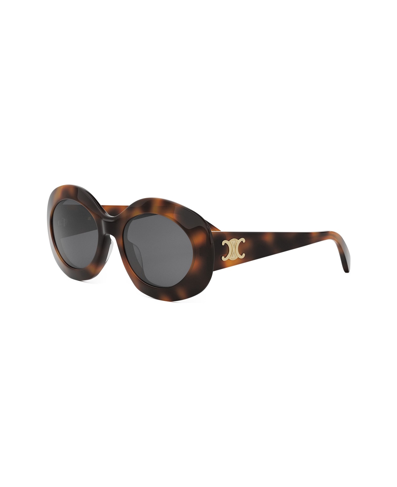 Celine Cl40292u Triomphe 53a Havana Sunglasses - Marrone