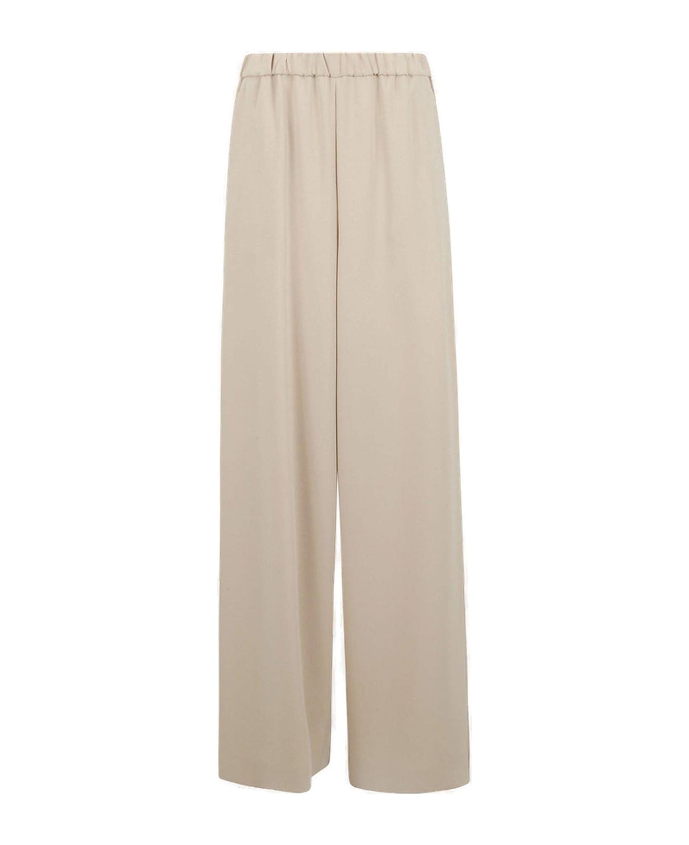 Max Mara Ernesta High Waist Wide Leg Pants - Beige