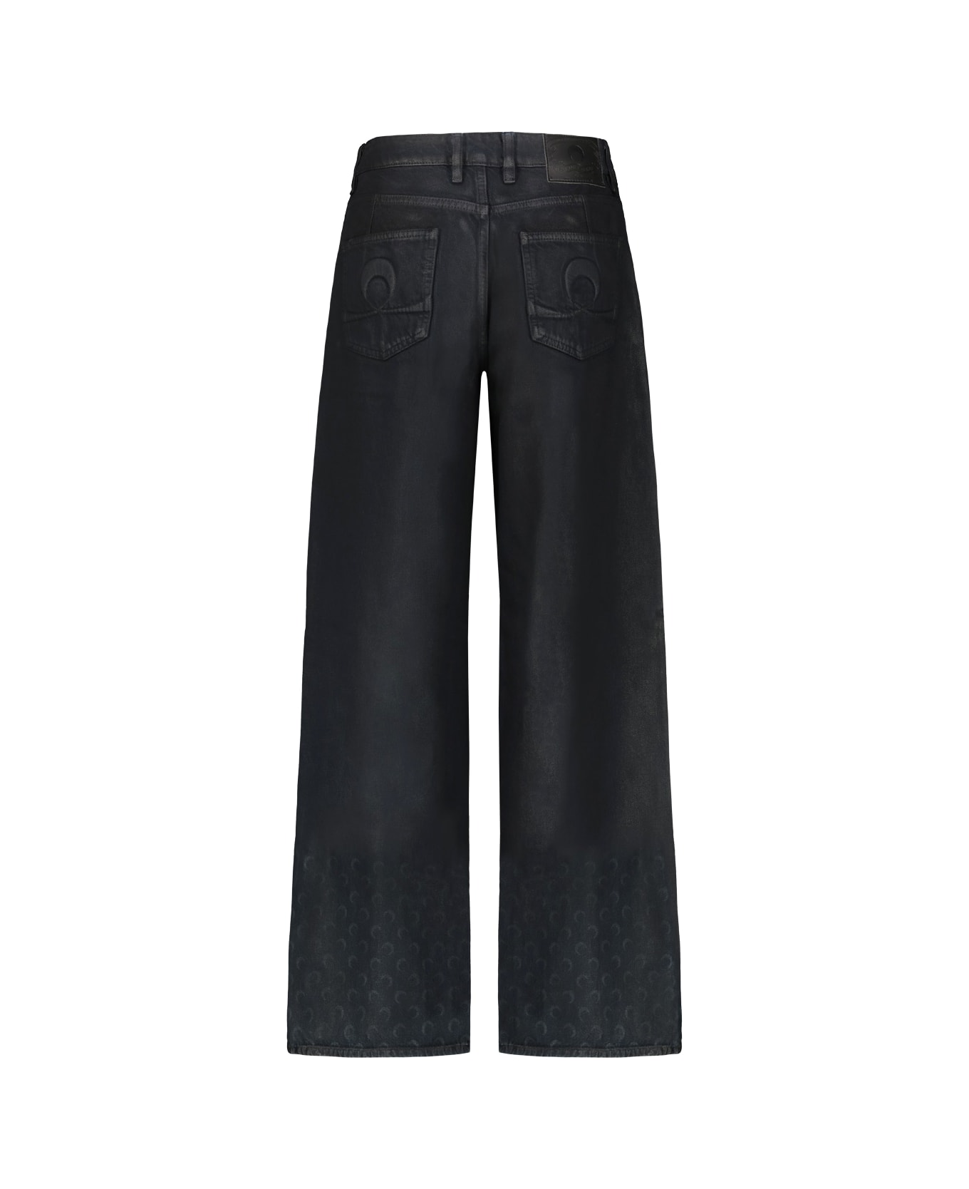 Marine Serre Moon Waxed Denim - Black