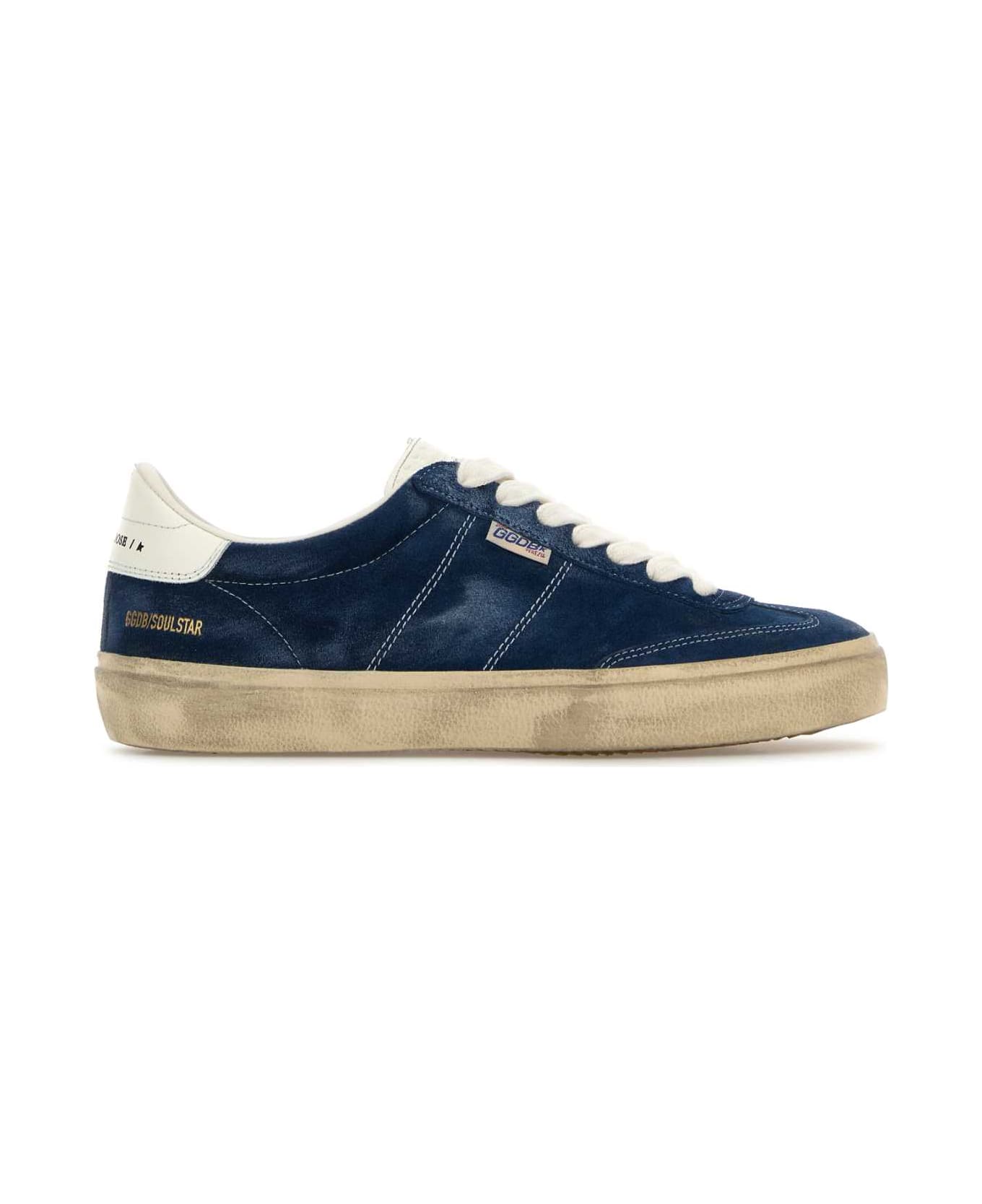 Golden Goose Blue Suede Soul Star Sneakers - BLUEMILK