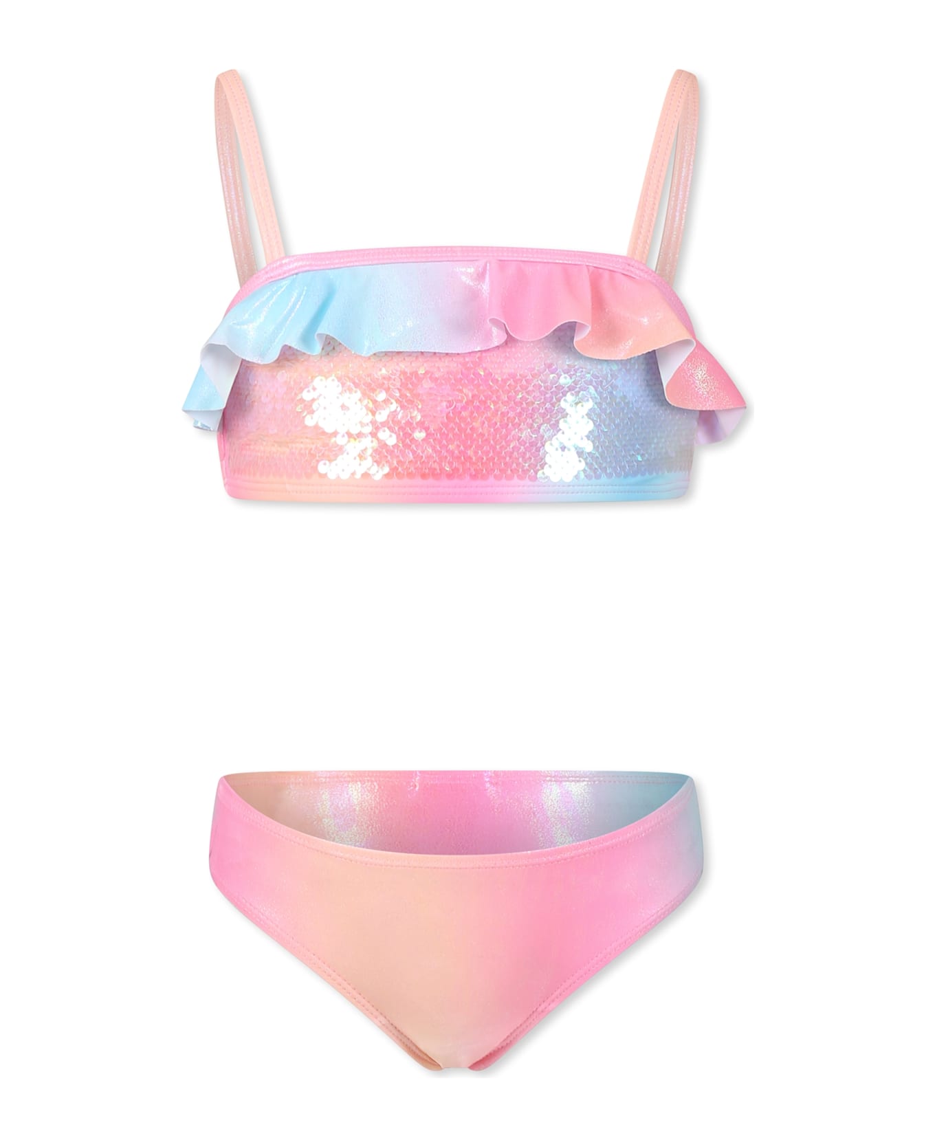 Billieblush Multicolor Bikini For Girl With Sequins - Multicolor