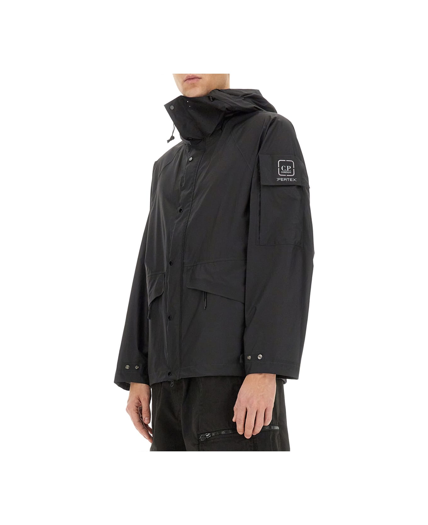 C.P. Company Hooded Jacket - BLACK