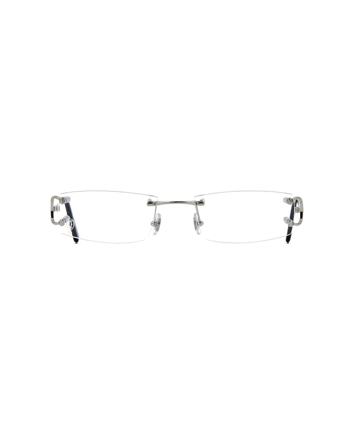 Cartier Eyewear Cartier Ct0092o Decor C De Cartier 002 Silver Shiny Glasses - Argento