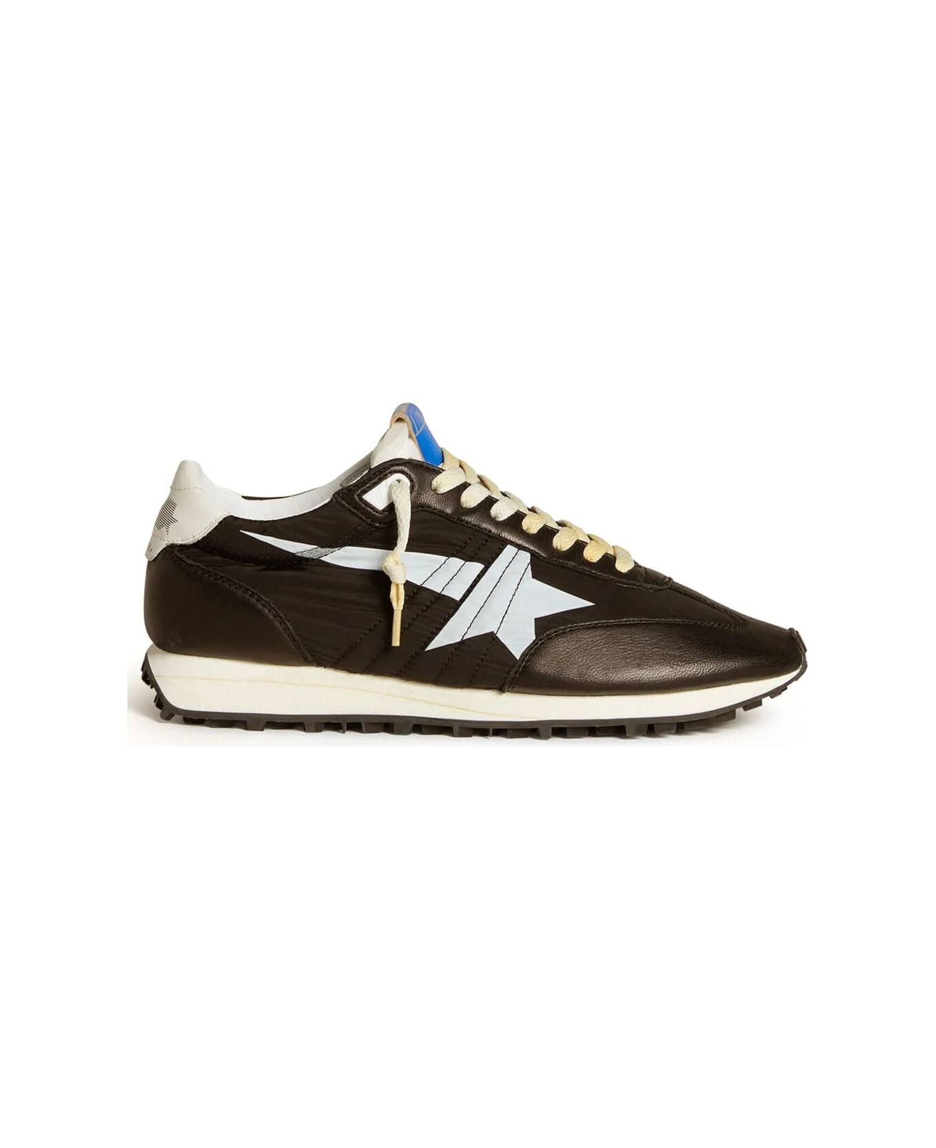Golden Goose Marathon Panelled Sneakers - BLKWHITEBLK