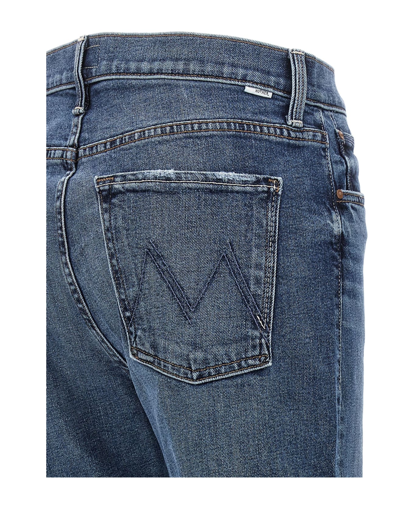 Mother 'the Scrapper Cuff Ankle Fray' Jeans - Blue デニム