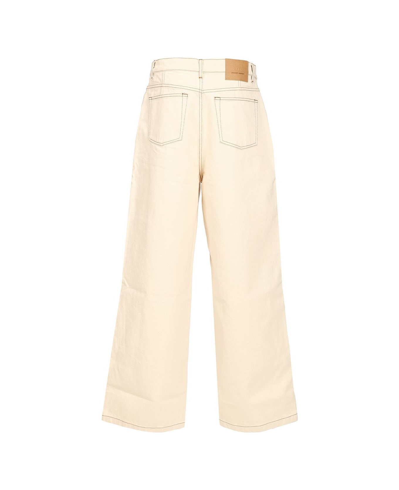 Ami Alexandre Mattiussi Wide Leg Jeans - WHITE