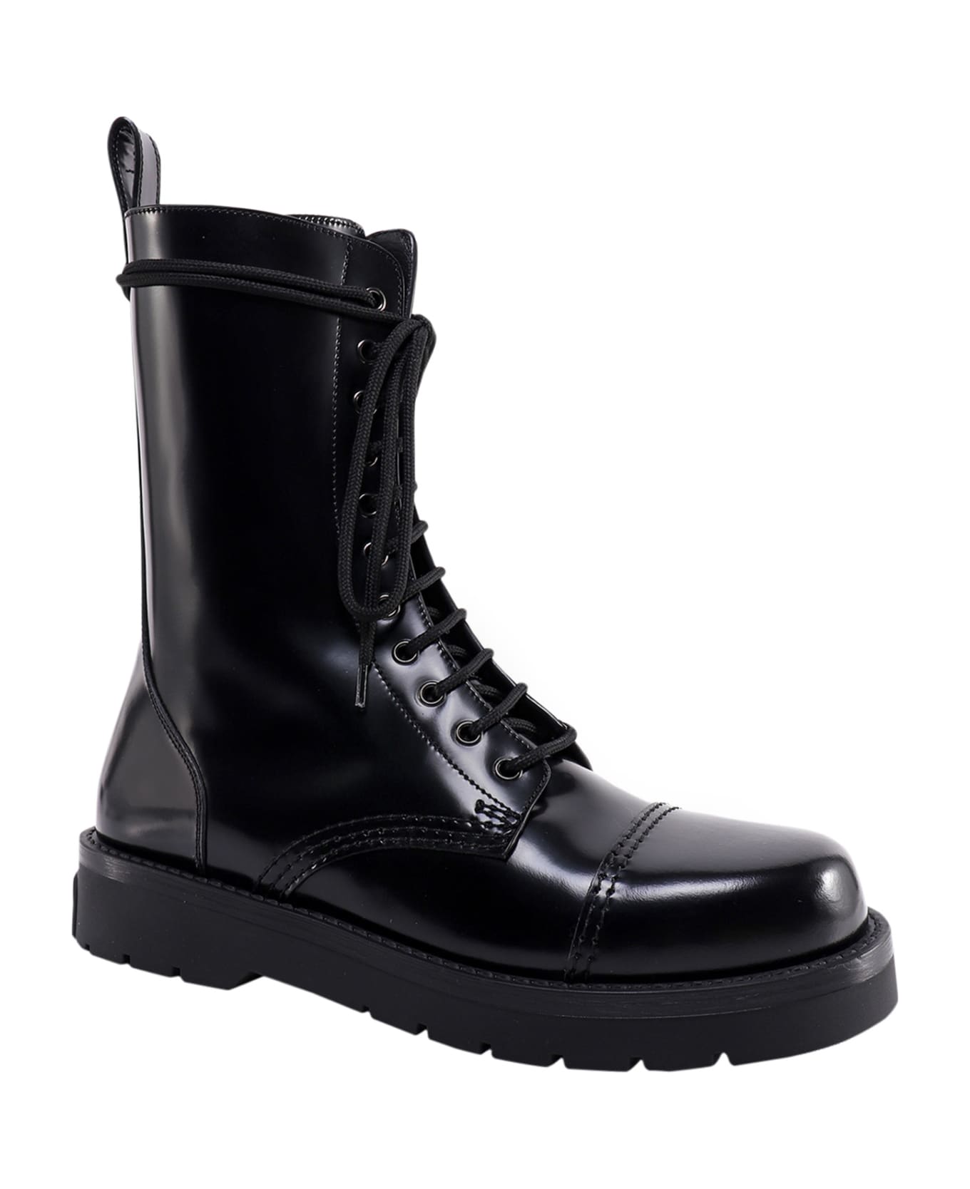 Valentino Garavani Combat Boot Vg Boots - Black