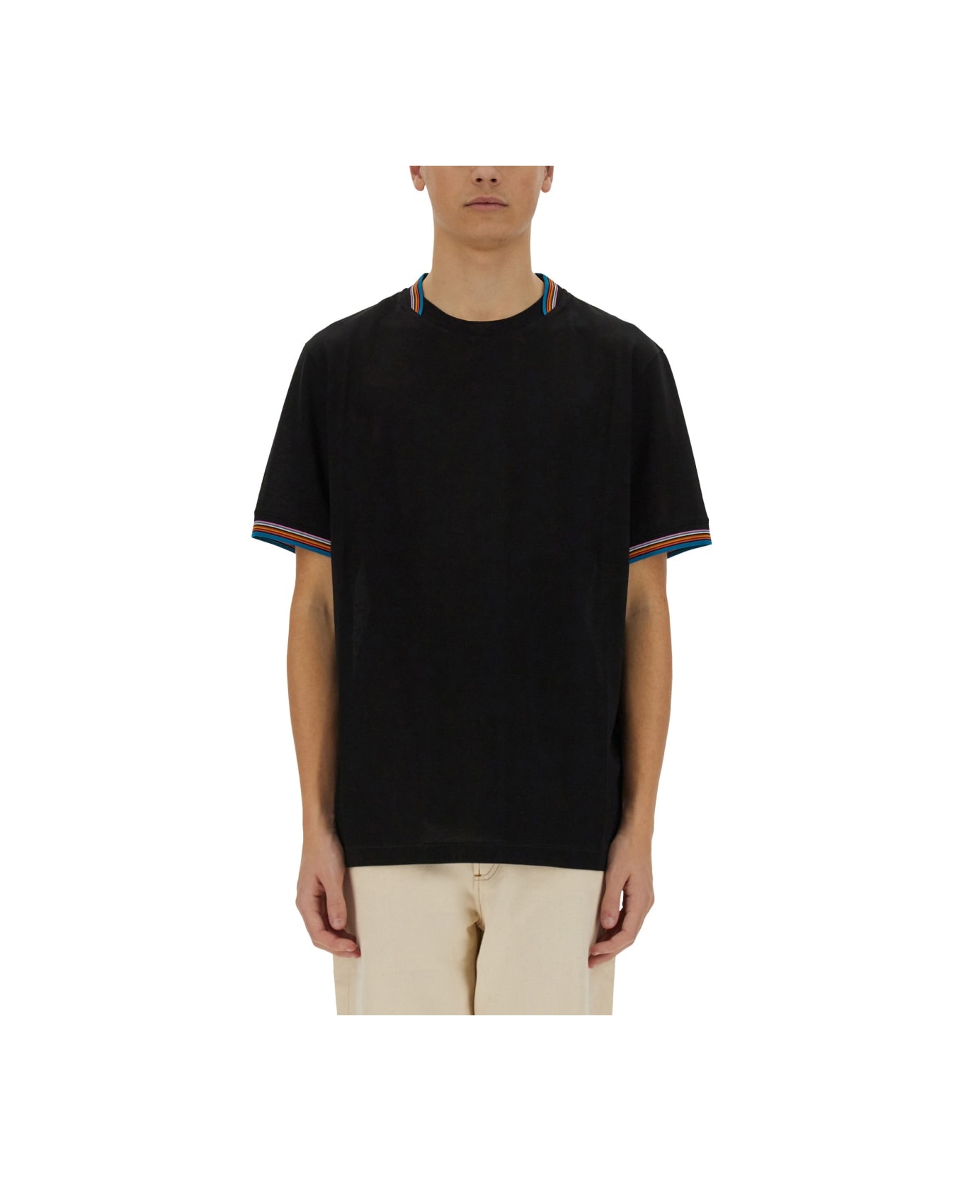 Paul Smith Cotton T-shirt - BLACK