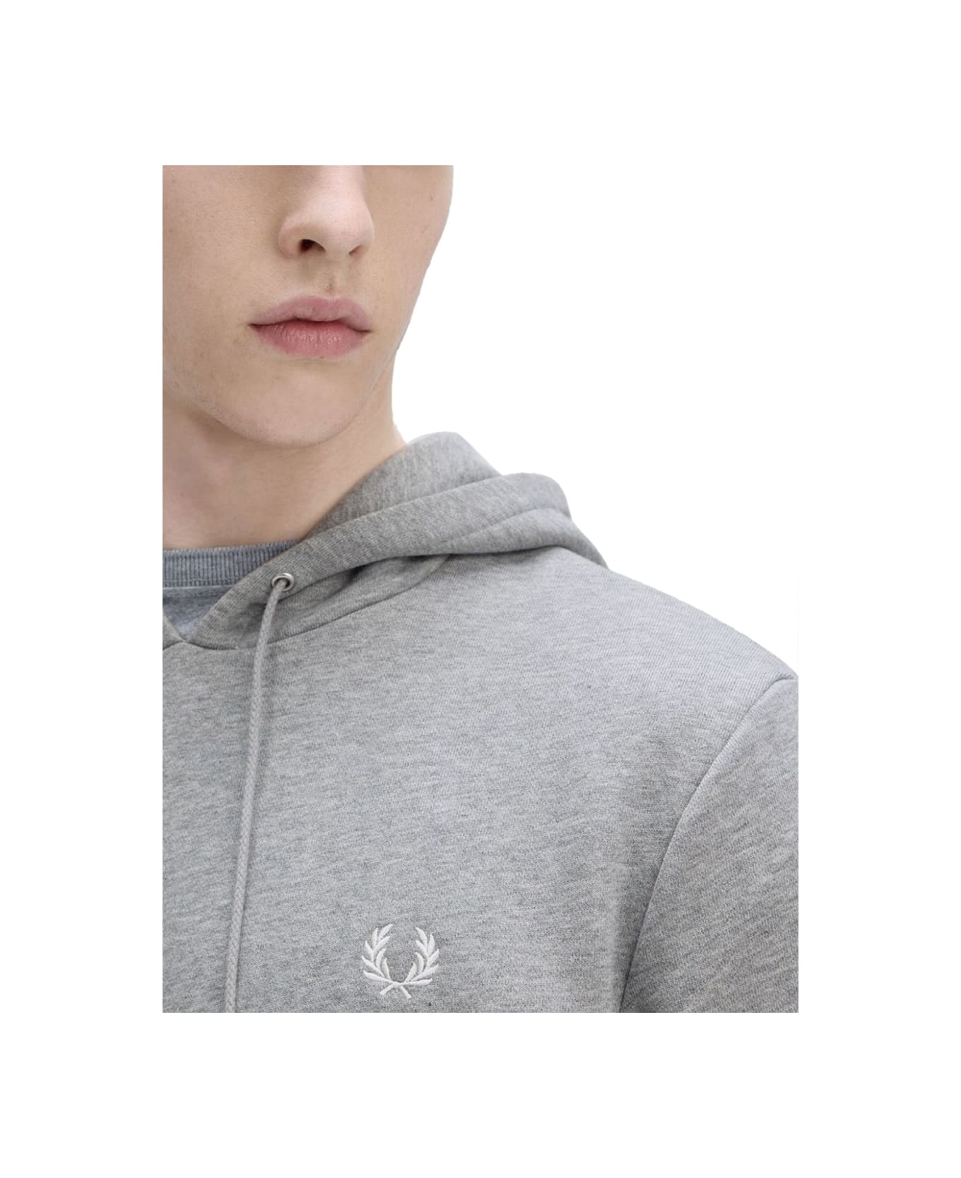 Fred Perry Sweatshirt With Logo - GREY