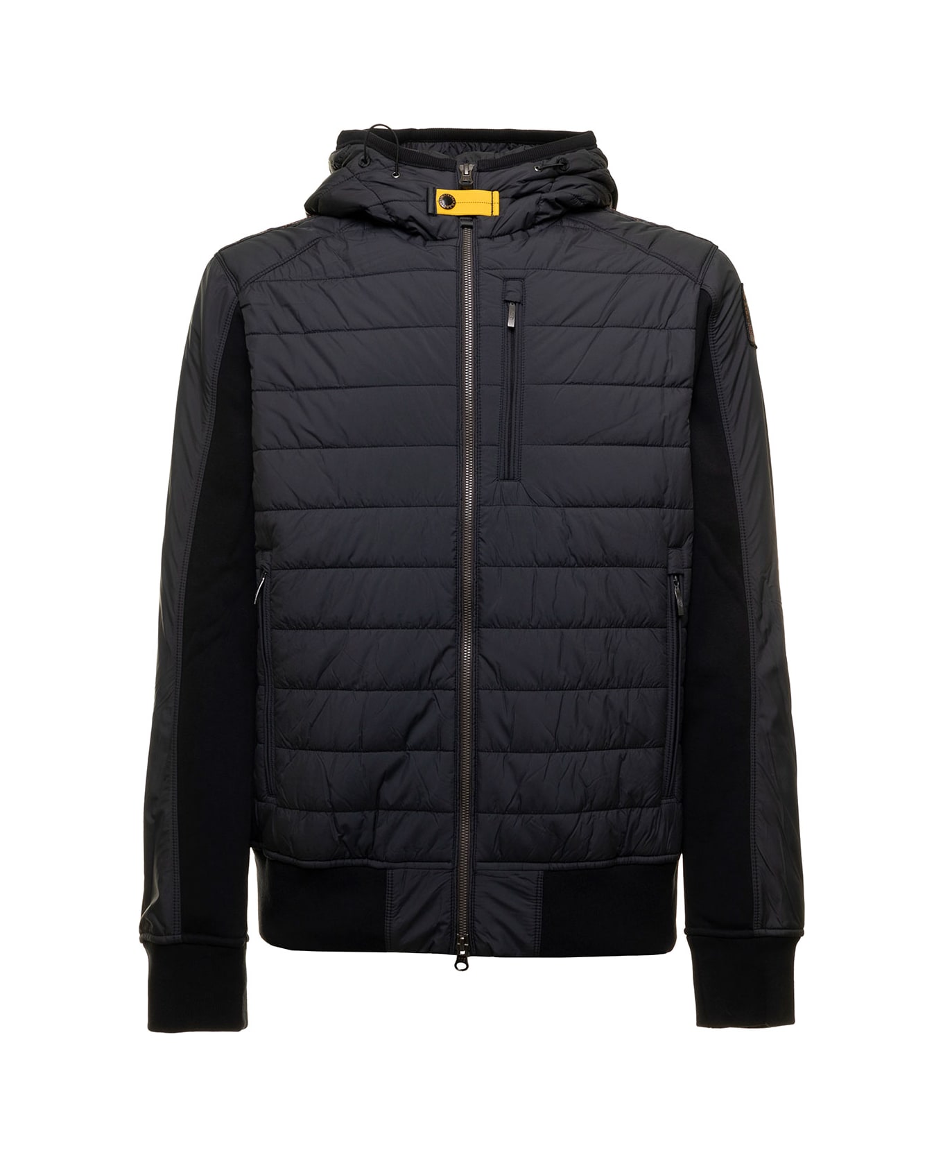 Parajumpers Black Gordon Puffer Jacket With Zip Man Parajumpers - Black