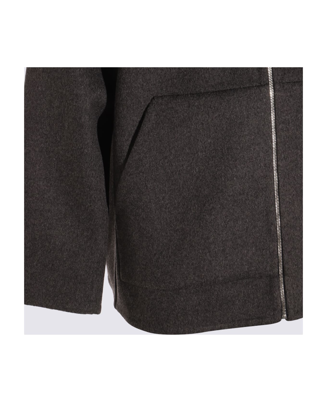 Bottega Veneta Grey Wool Shirt - Charcoal melange