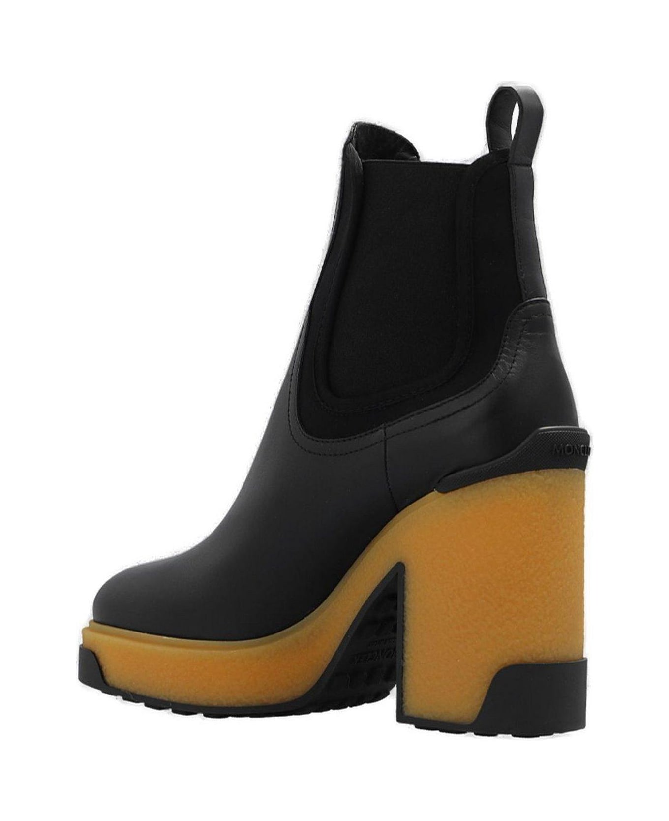 Moncler Isla Heeled Ankle Boots - Black