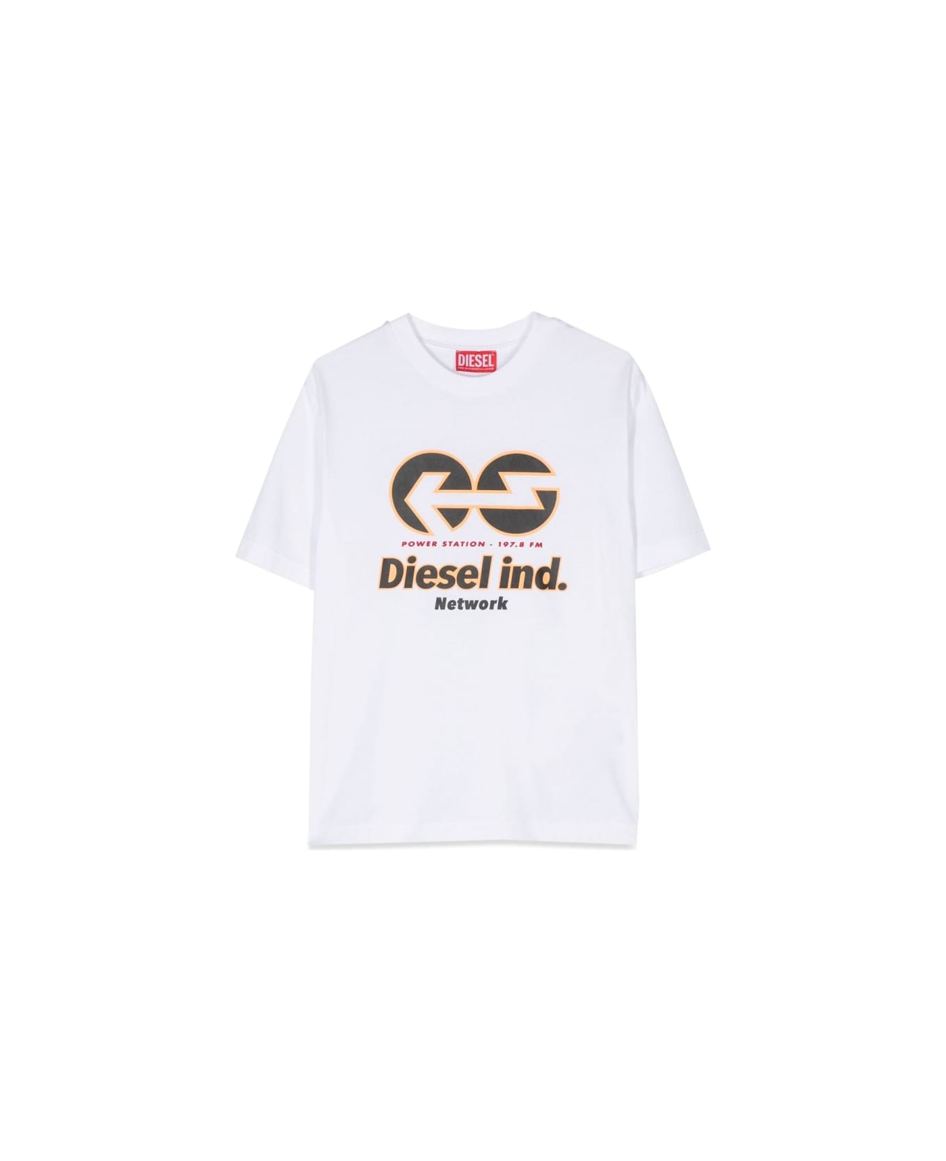 Diesel Over Print T-shirt - WHITE