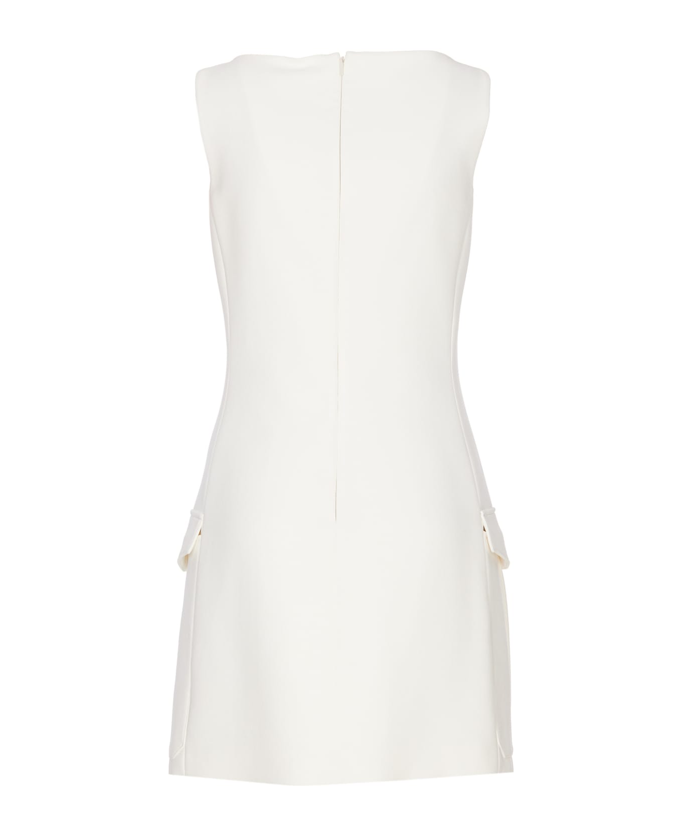 Versace Flared Mini Dress - White