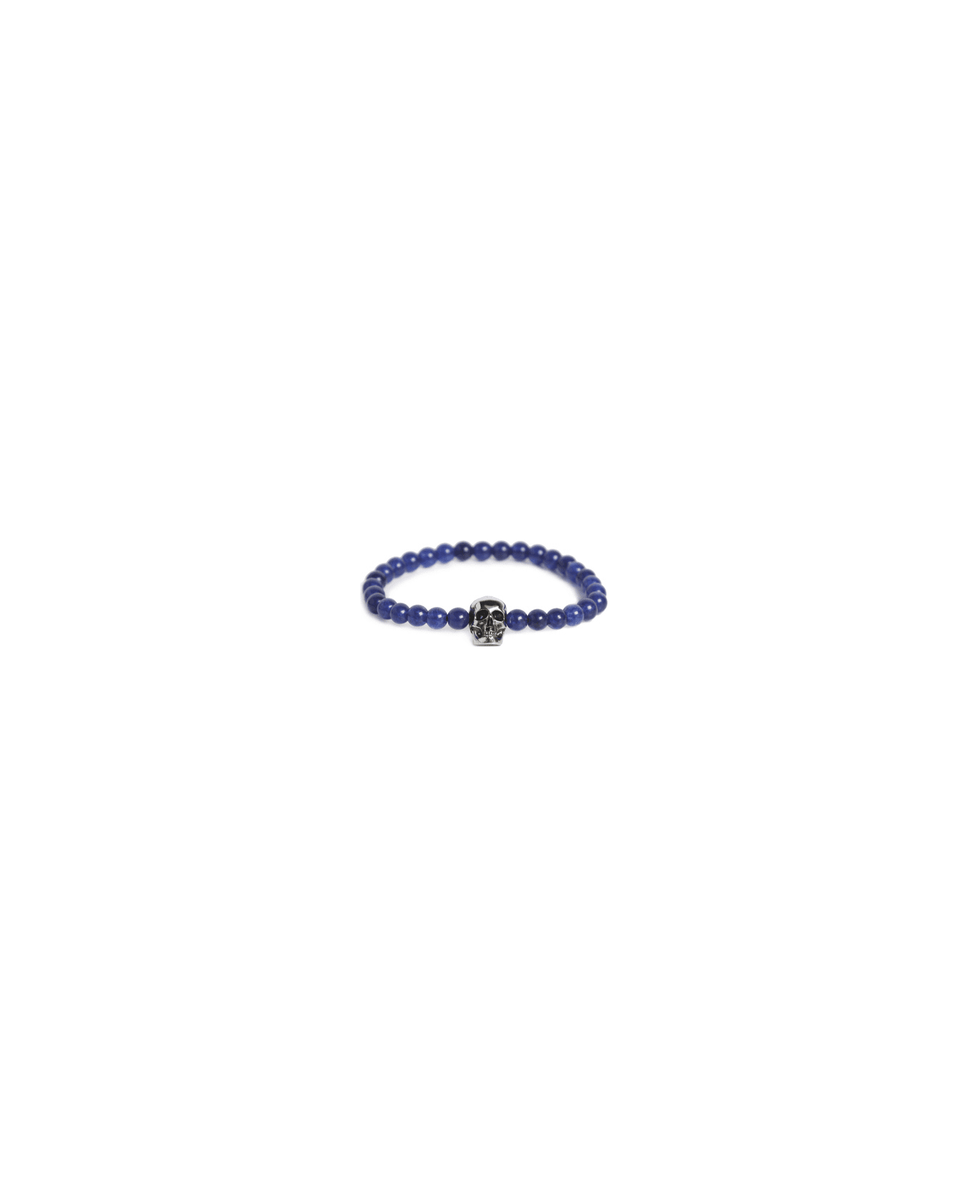 Alexander McQueen Skull Bracelet - Elec.blue/a.sil