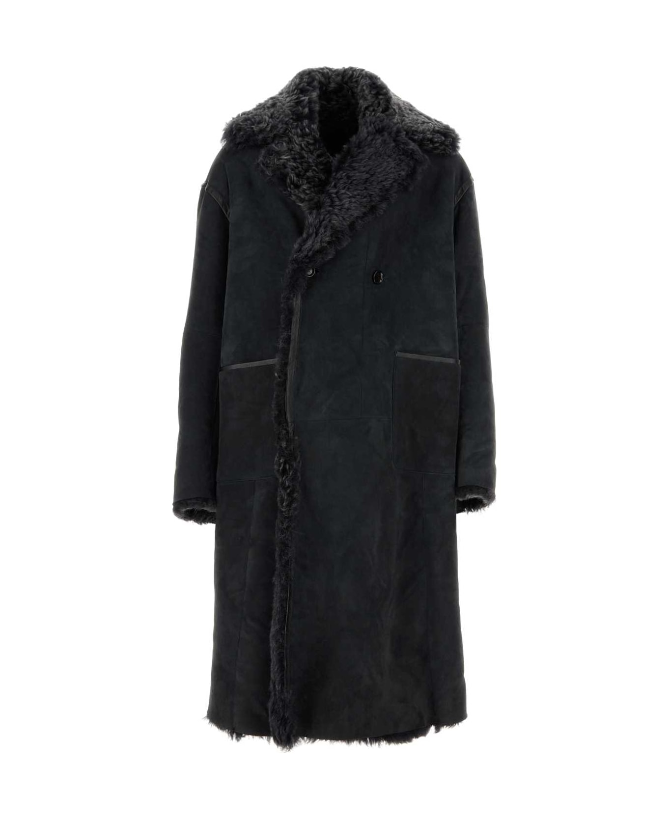 Dolce & Gabbana Black Suede Coat - N0000 コート