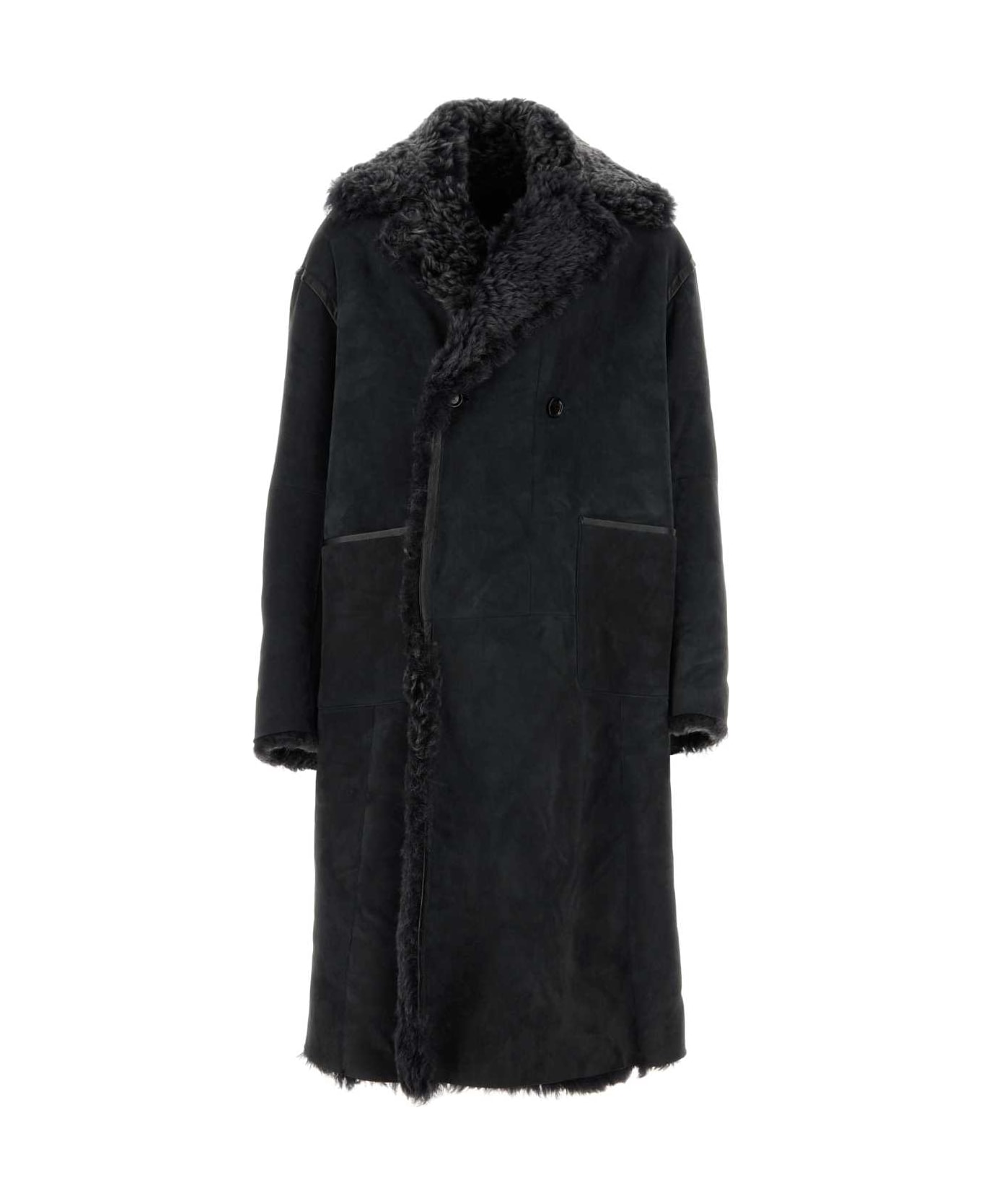 Dolce & Gabbana Black Suede Coat - N0000