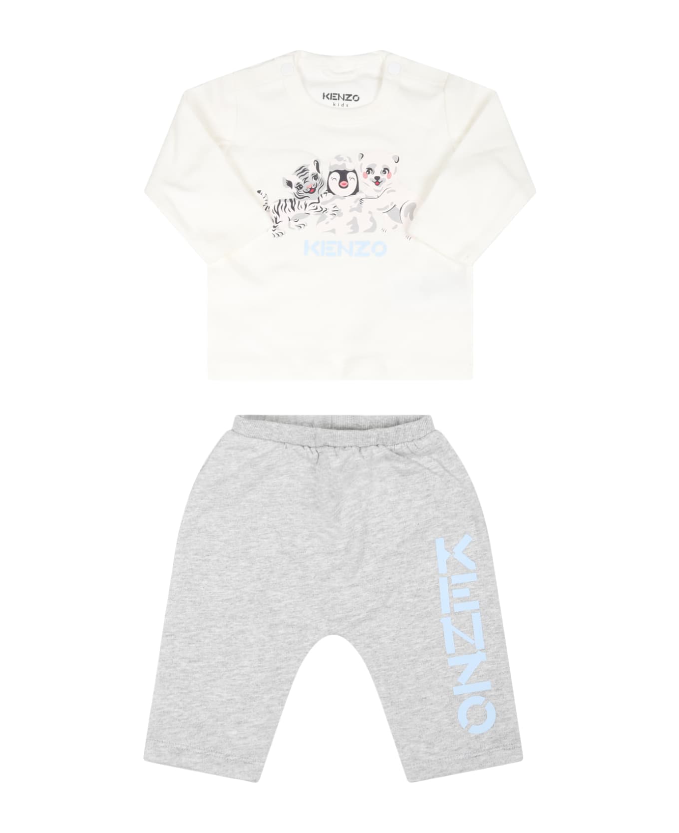 Kenzo Kids Multicolor Set For Baby Boy With Animals - Multicolor