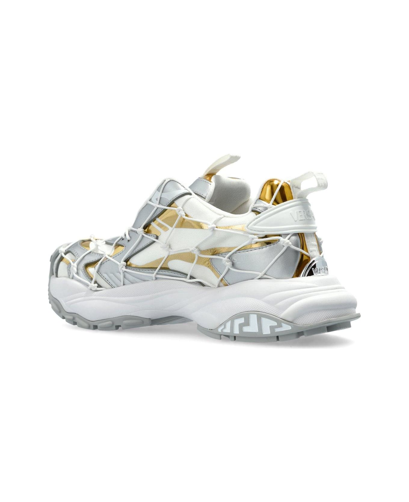 Versace Mercury M_vs_03 Panelled Sneakers - White E Silver E Gold