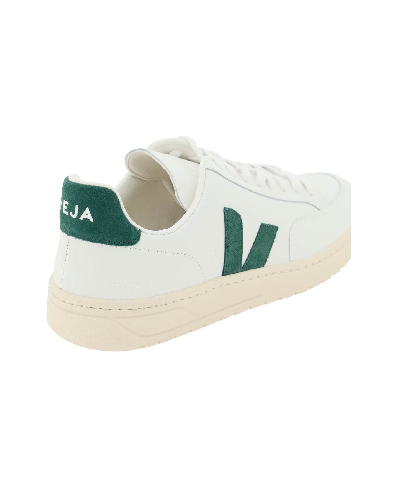 Veja V-12 Leather Sneakers - EXTRA WHITE CYPRUS (White)