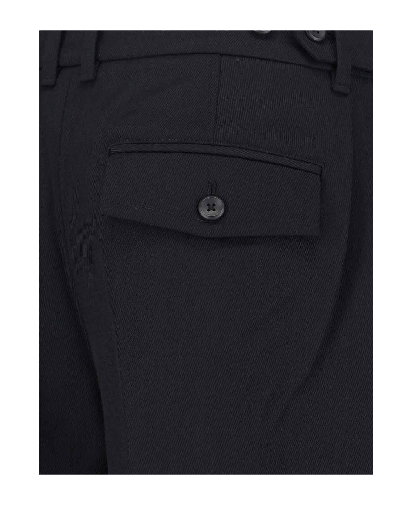 Calvin Klein Wool Blend Pants - Black  