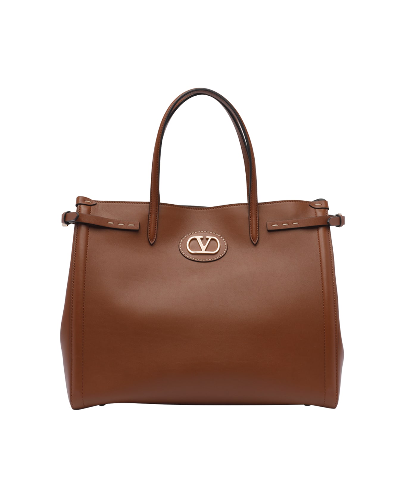 Valentino Garavani Medium Antibes Shopping Bag - Brown