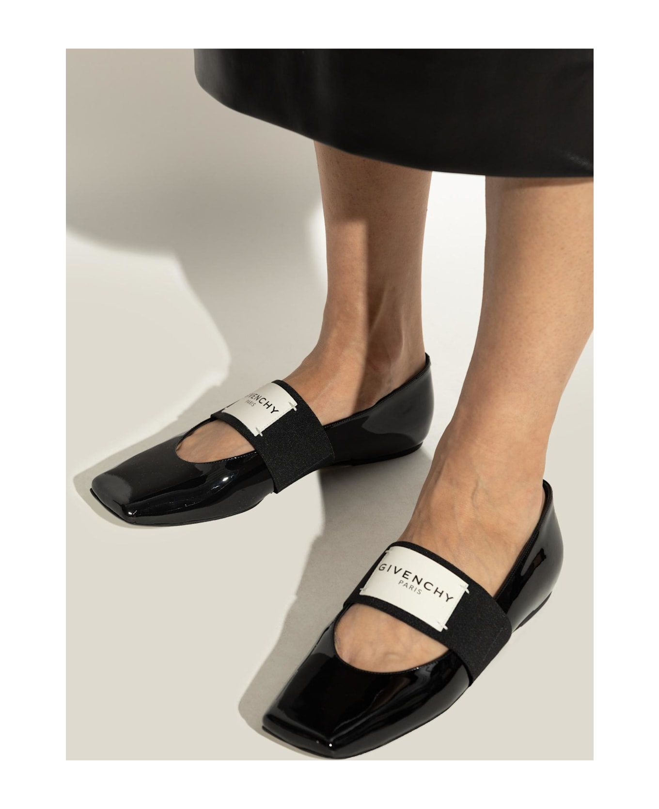 Givenchy Ballerinas `squared` - BLACK